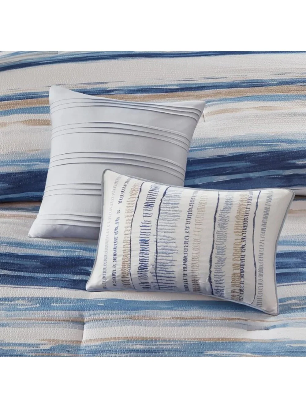 Modern Luxury Comforter Set - All Season Down Alternative, Matching Shams
